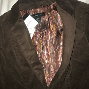 BNWT Chocolate Corduroy Calvin Klein Jacket! 🤩